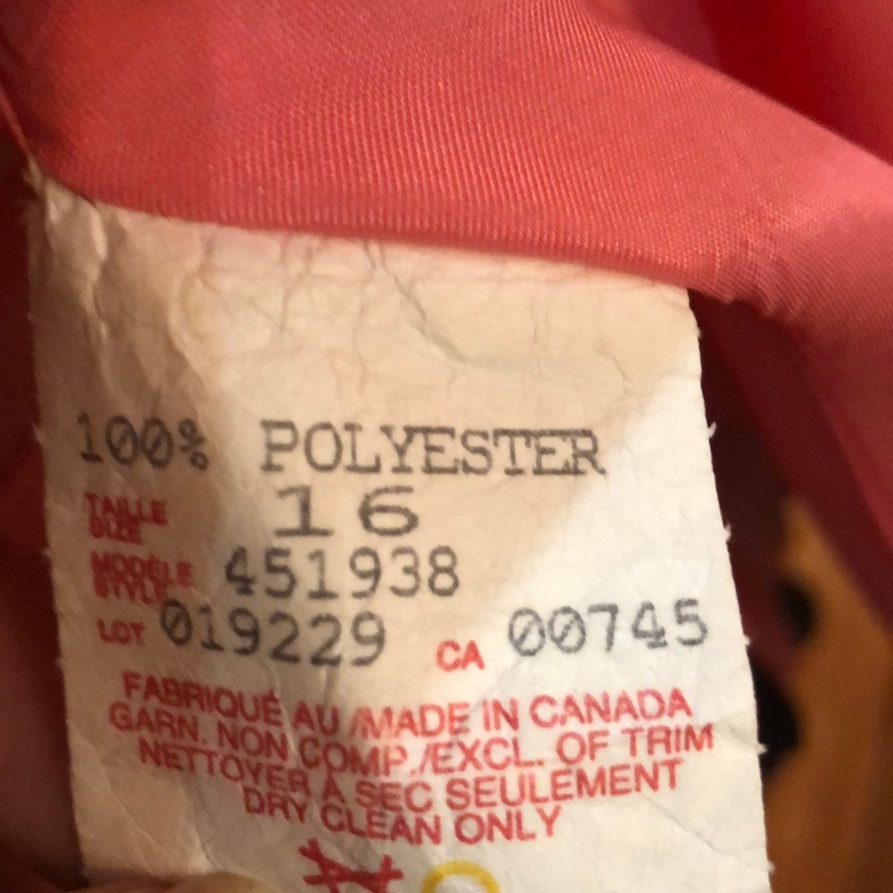Black Dress with Pink lining - Picture 5 of 5